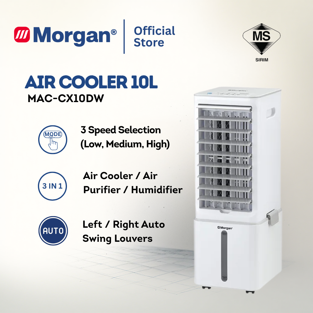 Morgan 3 In 1 Portable Air Cooler (10L) MAC-CX10DW