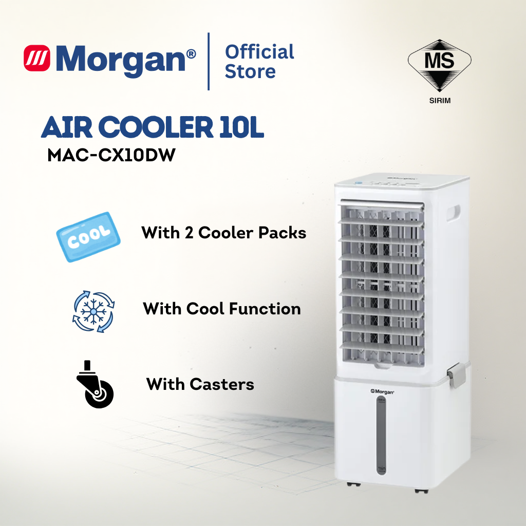 Morgan 3 In 1 Portable Air Cooler (10L) MAC-CX10DW