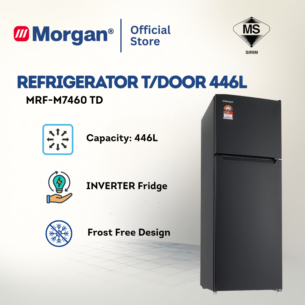 Morgan Two Door Refrigerator (446L) MRF-M7460 TD