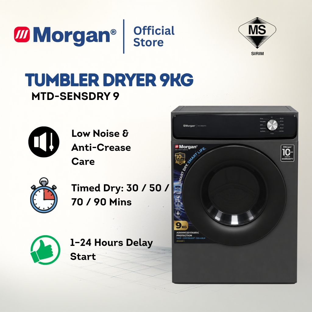 TUMBLER DRYER 9KG MTD-SENSDRY 9