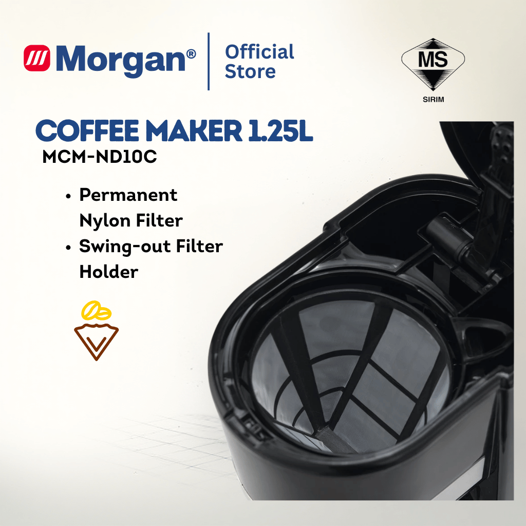 Morgan Coffee Maker With Keep Warm Function (1.25L) MCM-ND10C