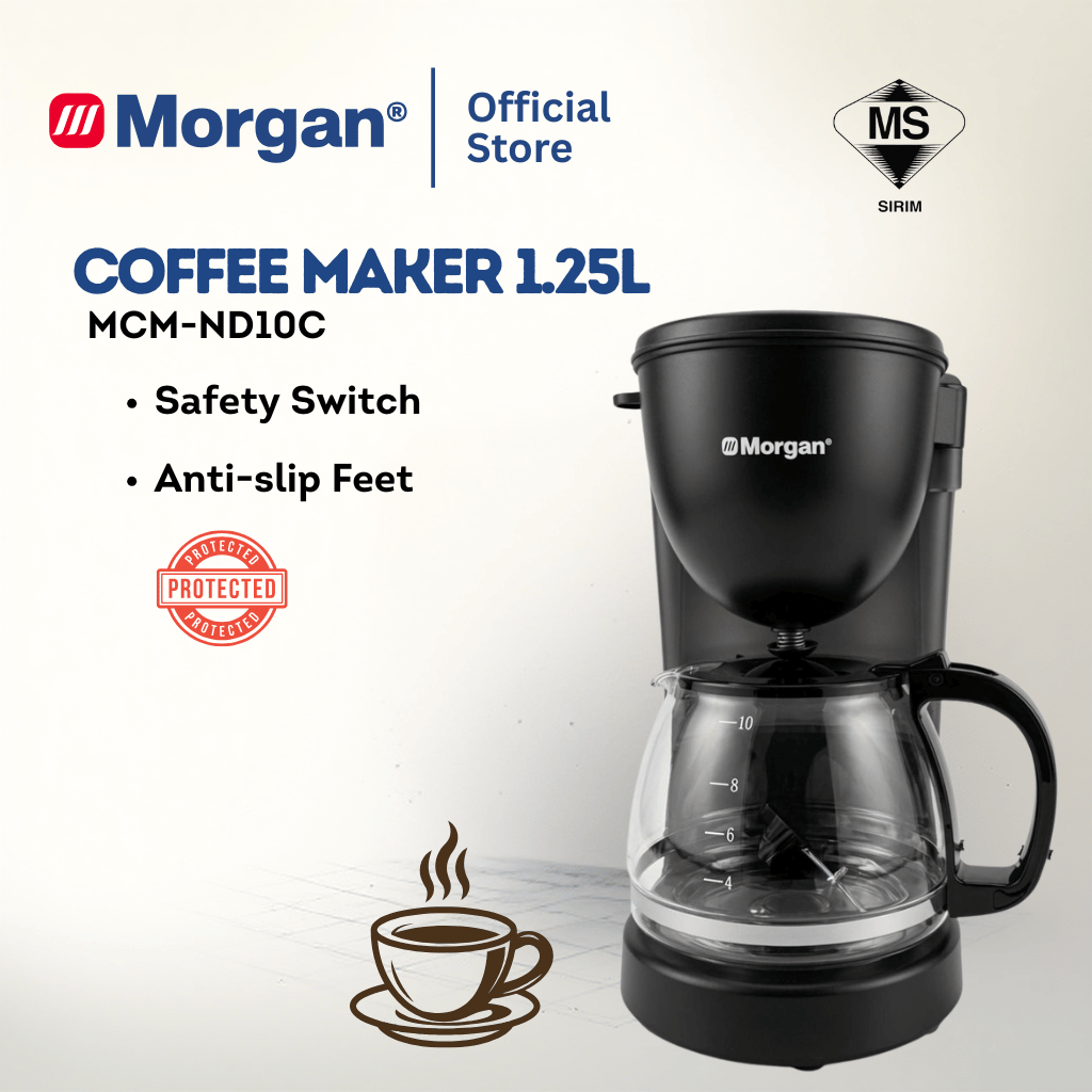 Morgan Coffee Maker With Keep Warm Function (1.25L) MCM-ND10C