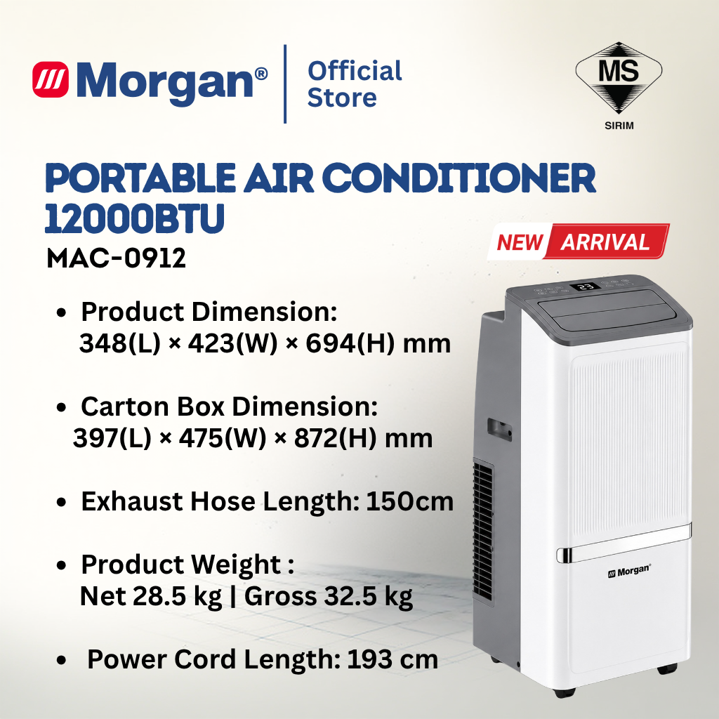 Morgan Portable Air Conditioner MAC-097 | MAC-099 | MAC-0912