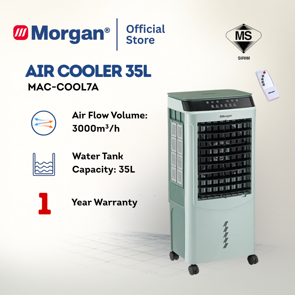 Morgan 3-Speed Portable Air Cooler with Timer Setting Function MAC-COOL 7A