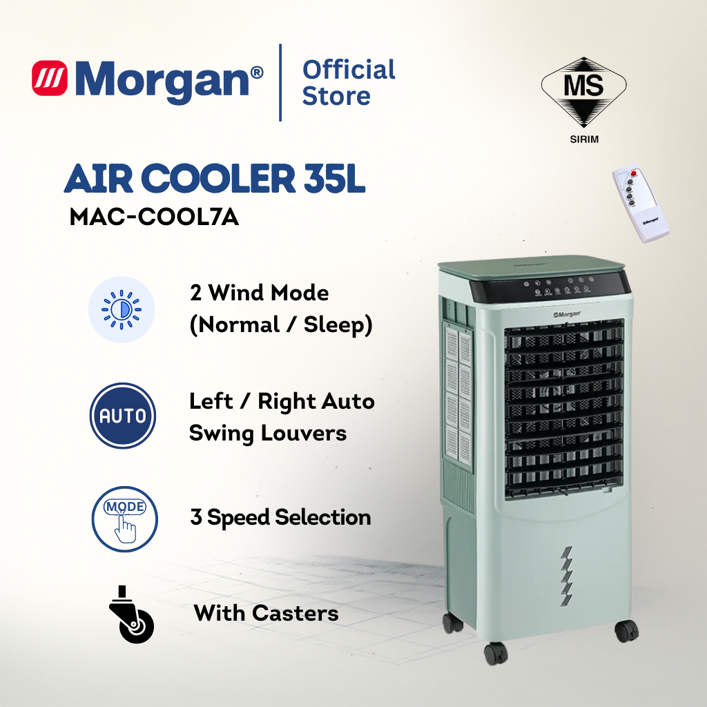 Morgan 3-Speed Portable Air Cooler with Timer Setting Function MAC-COOL 7A