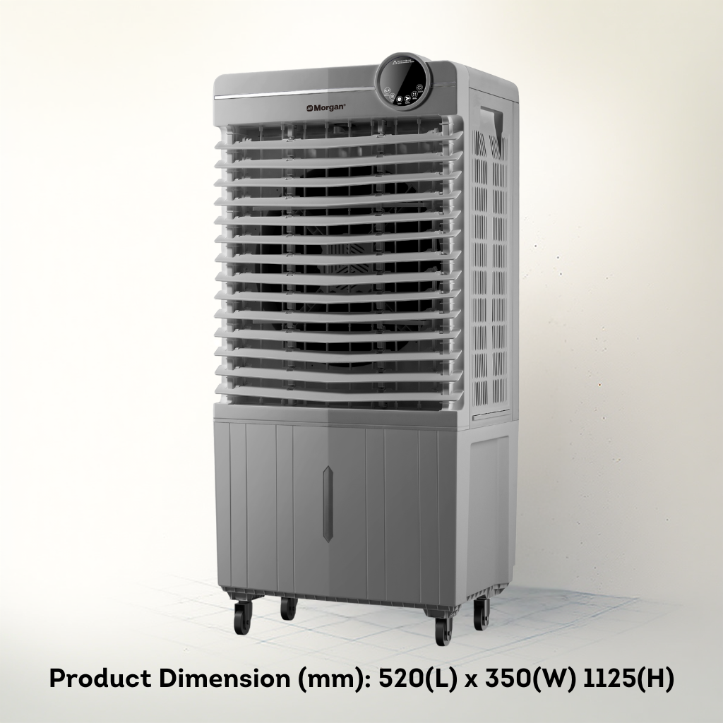Morgan MAC-COOL MATE 55 Portable Commercial Air Cooler 55L with Remote Control & Touch Screen Panel