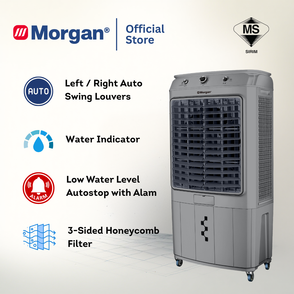 Morgan MAC-COOL MATE 65 Portable Commercial Air Cooler 65L with Silver Ion Filtration System