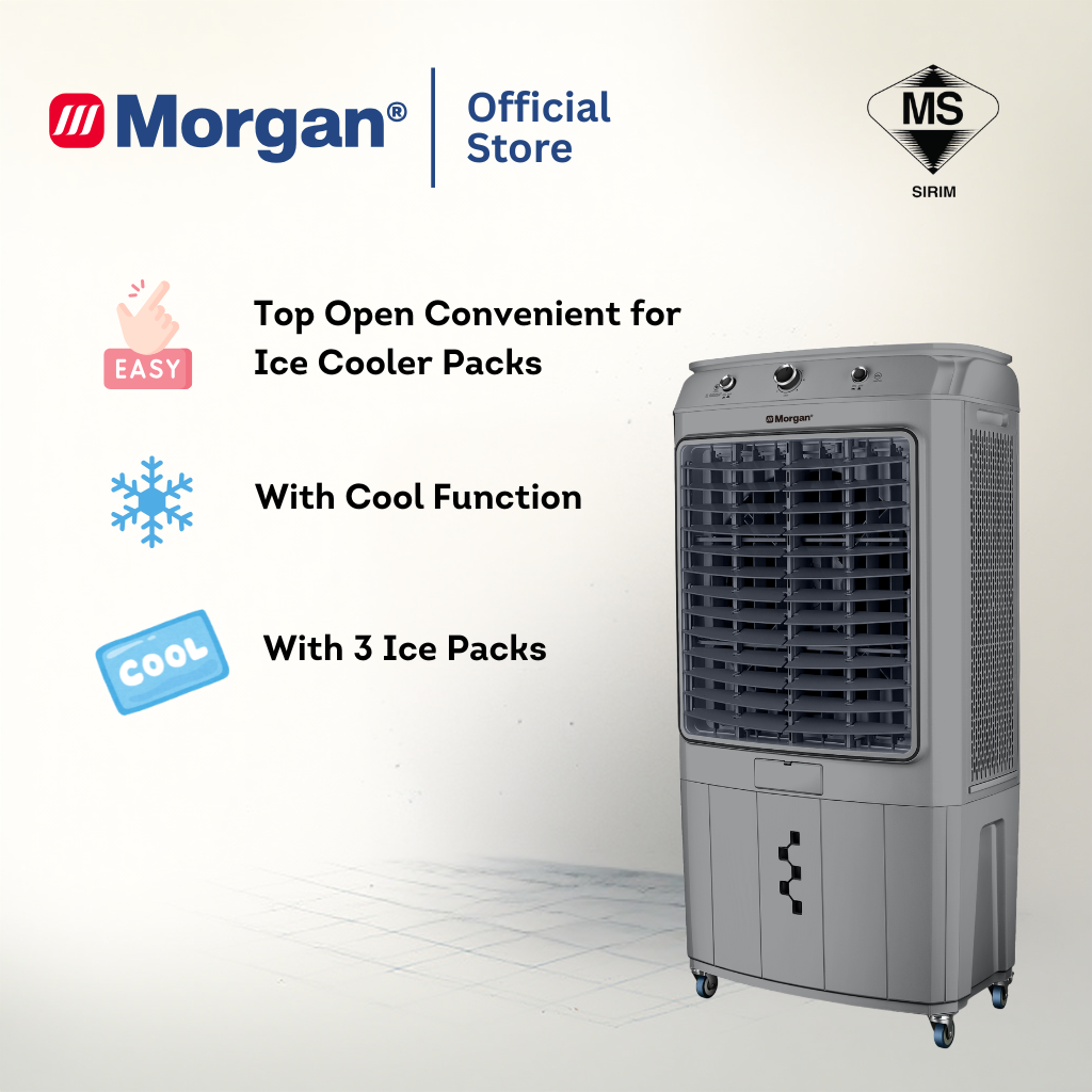 Morgan MAC-COOL MATE 65 Portable Commercial Air Cooler 65L with Silver Ion Filtration System