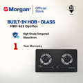 Morgan Built-In Hob Glass 2 Burner MBH-622 Optiflex