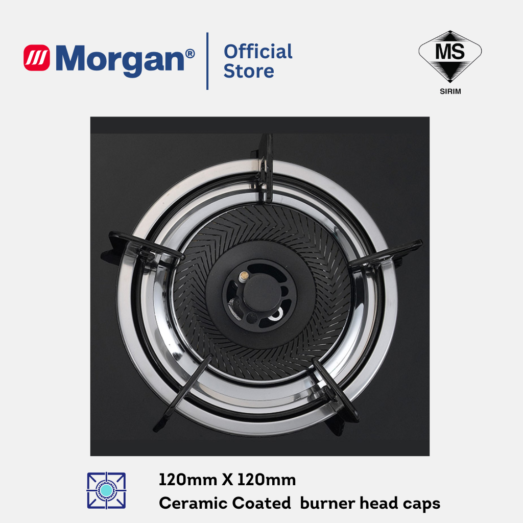 Morgan Built-In Hob Glass 2 Burner MBH-622 Optiflex