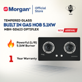 Built-In Hob Glass 2 Burner 5.1KW MBH-SD623 OPTIFLEX