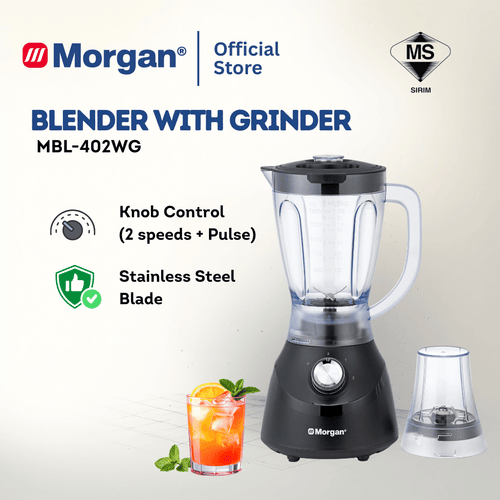 Morgan Blender With Grinder (1.5L) MBL-402WG