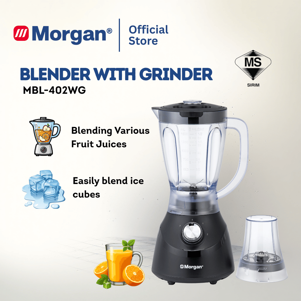 Morgan Blender With Grinder (1.5L) MBL-402WG