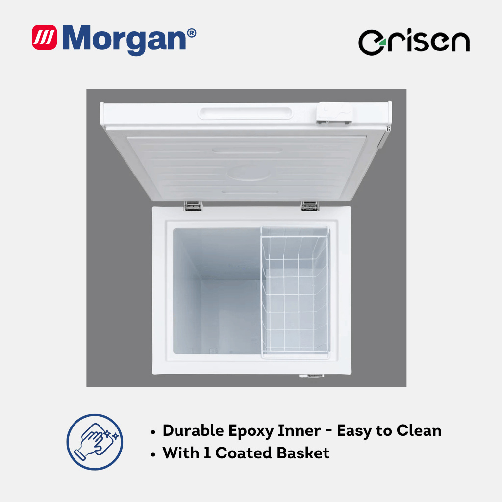 Morgan Chest Freezer (102L) MCF-EVEREST-210 | 4 Star | Black Colour