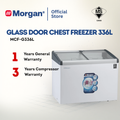 Morgan Chest Freezer with Lockable Sliding Glass Door (336L) MCF-G336L