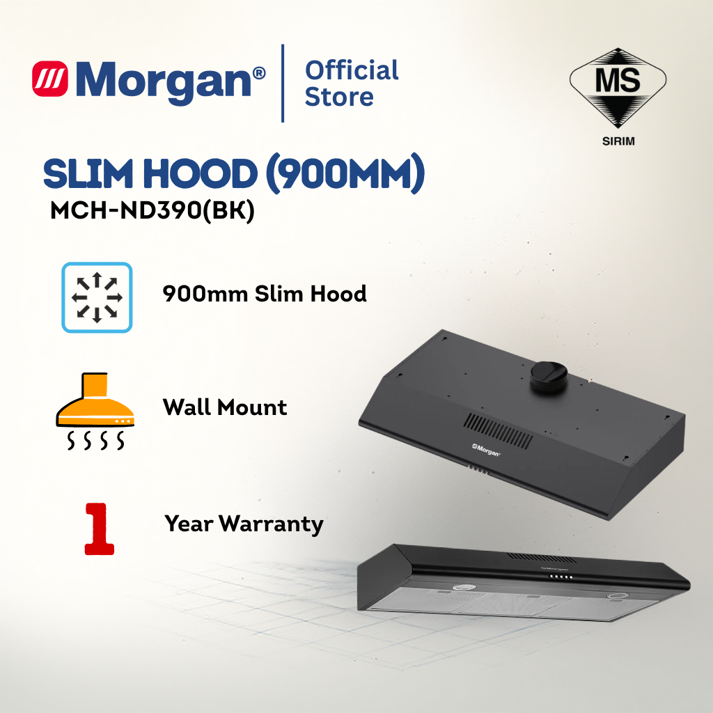 Morgan Black Slim Hood MCH-ND390(BK)