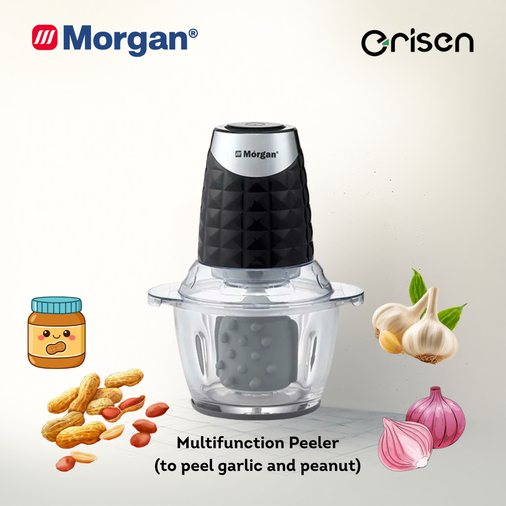 Morgan MCP-30P Multifunctional Food Processor with Free Garlic Peeler