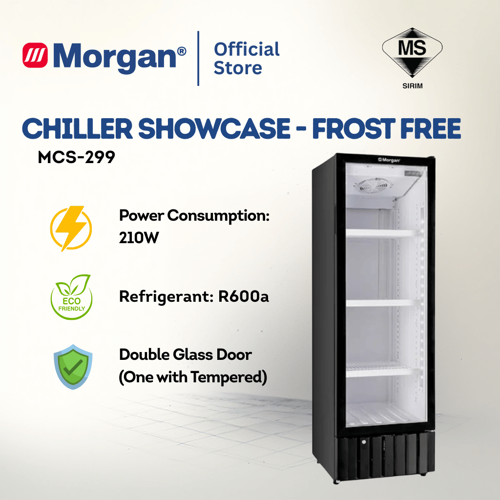 Morgan Chiller Showcase Door Display Fridge (240L) MCS-299