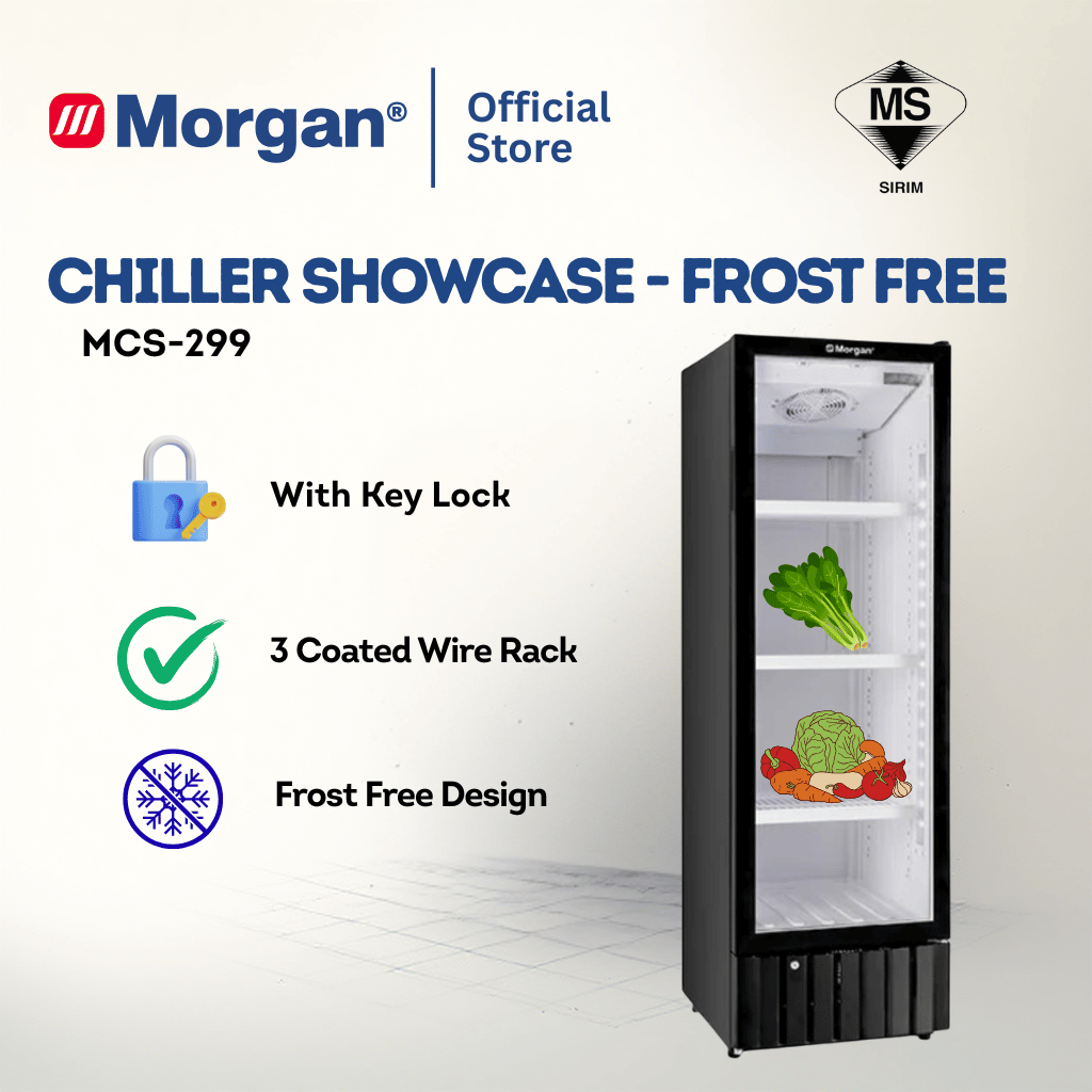 Morgan Chiller Showcase Door Display Fridge (240L) MCS-299