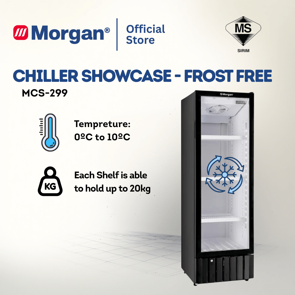 Morgan Chiller Showcase Door Display Fridge (240L) MCS-299