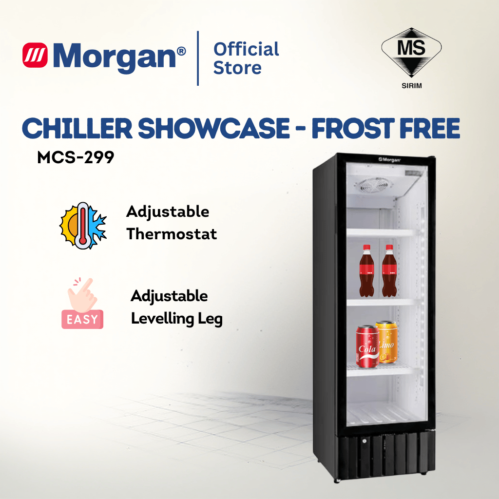 Morgan Chiller Showcase Door Display Fridge (240L) MCS-299