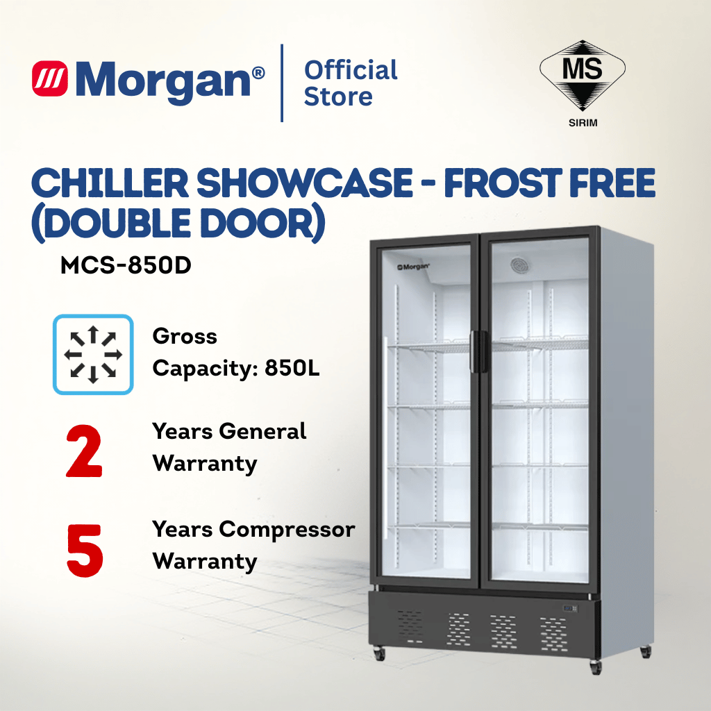 Morgan Double Door Chiller Showcase (850L) MCS-850D