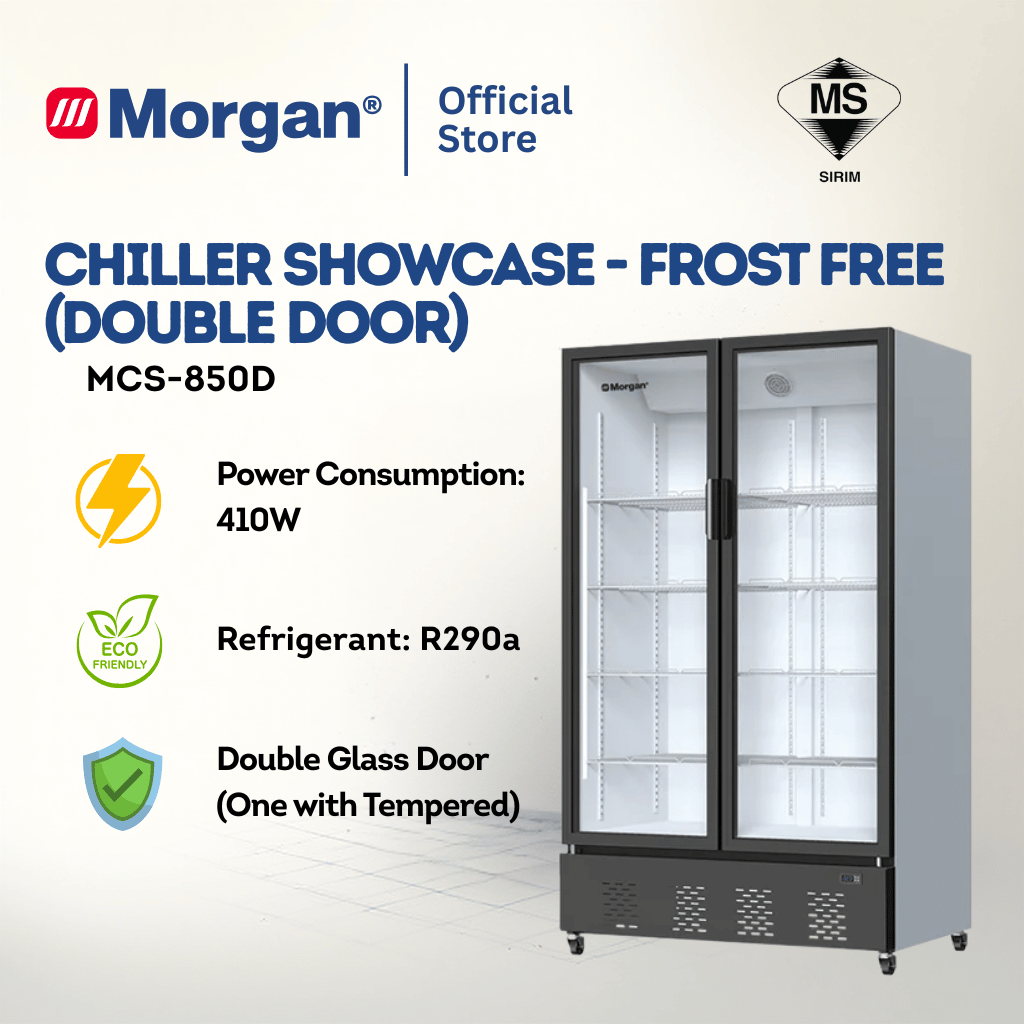 Morgan Double Door Chiller Showcase (850L) MCS-850D