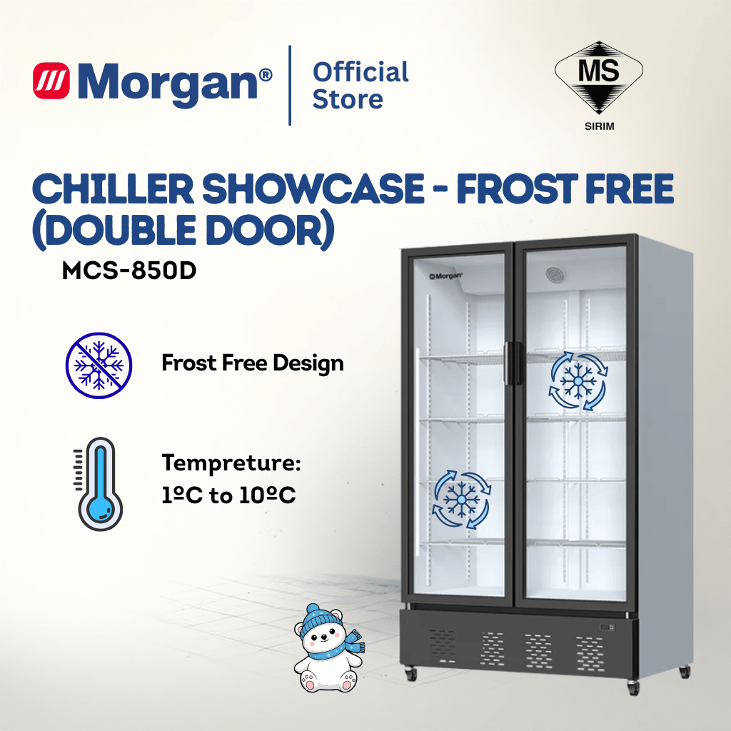 Morgan Double Door Chiller Showcase (850L) MCS-850D