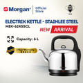 Morgan MEK-624SSCL Extra Large Stainless Steel 304 Electric Kettle (6L)