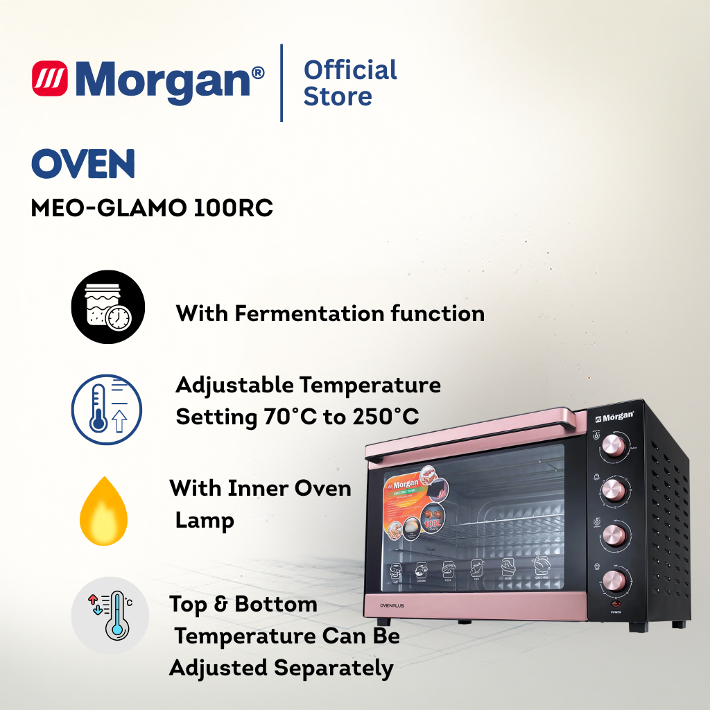 Morgan Multifunctional Electric Oven with Independent Temp Control Function (100L) MEO-GLAMO 100RC