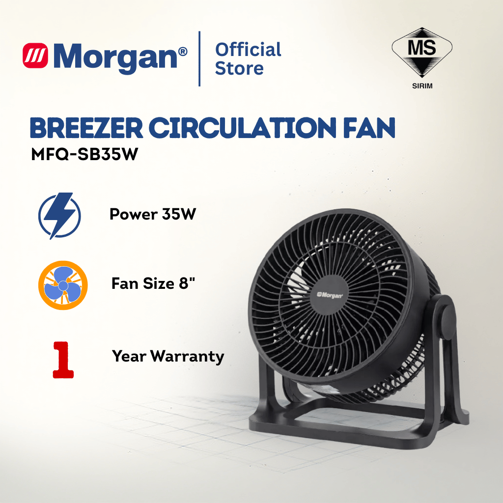 Morgan Breezer Circulation Oscillation Fan MFQ-SB35W