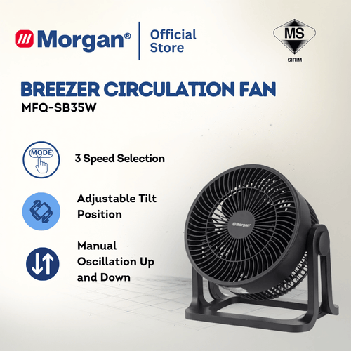 Morgan Breezer Circulation Oscillation Fan MFQ-SB35W