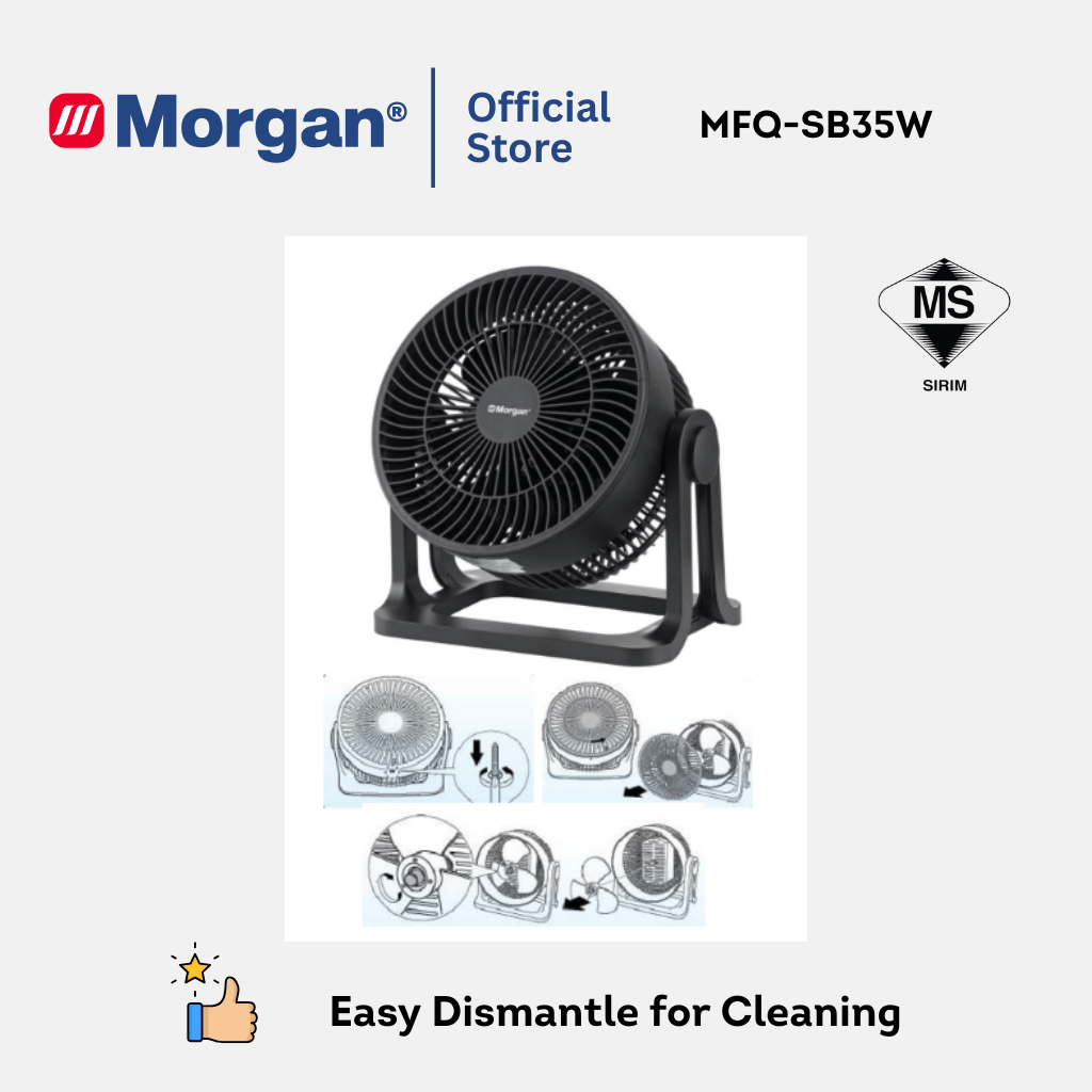 Morgan Breezer Circulation Oscillation Fan MFQ-SB35W