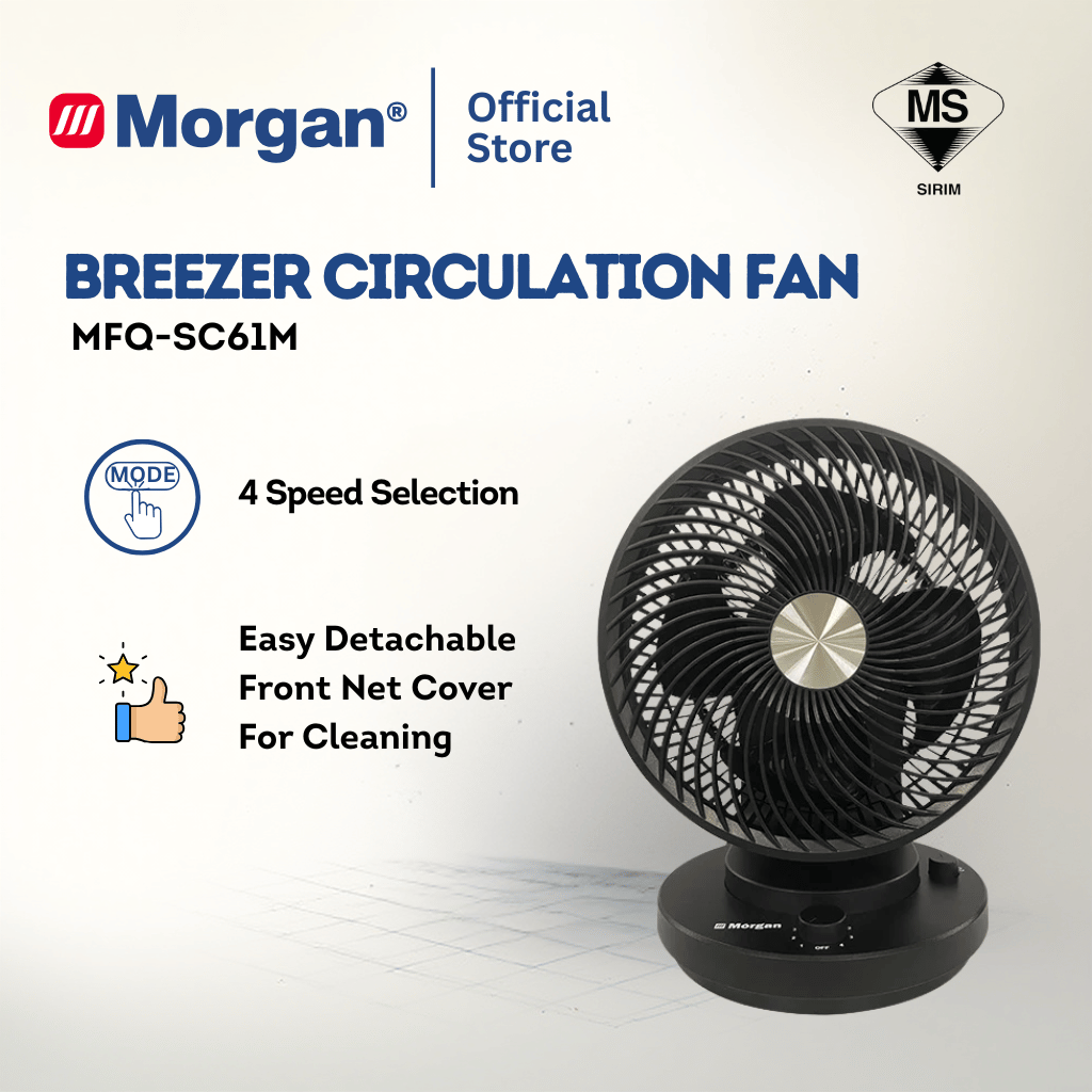 Morgan Table Fan With 4 Speed Settings MFQ-SC61M
