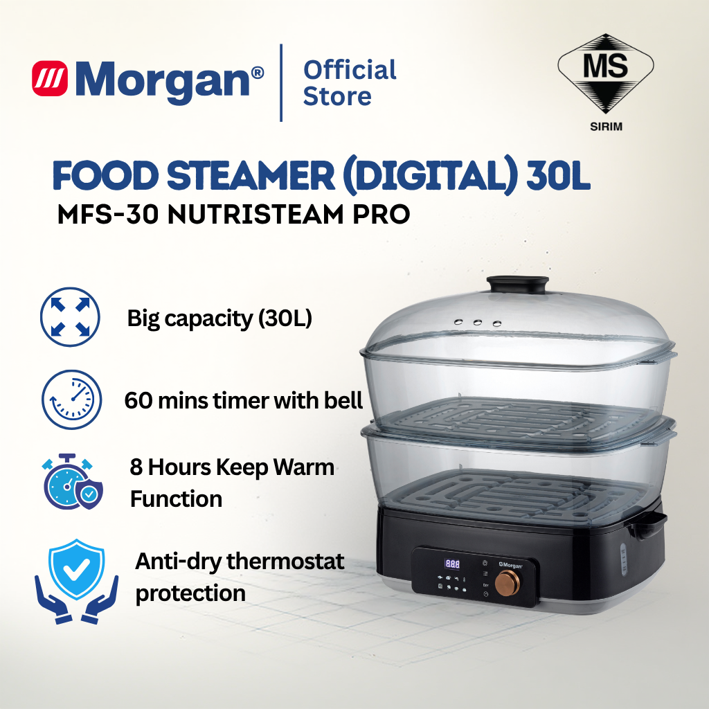 Morgan Food Steamer NUTRISTEAM PRO (30L) MFS-30
