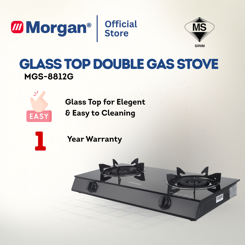 Morgan Gas Stove (115mm x 115mm) MGS-8812G