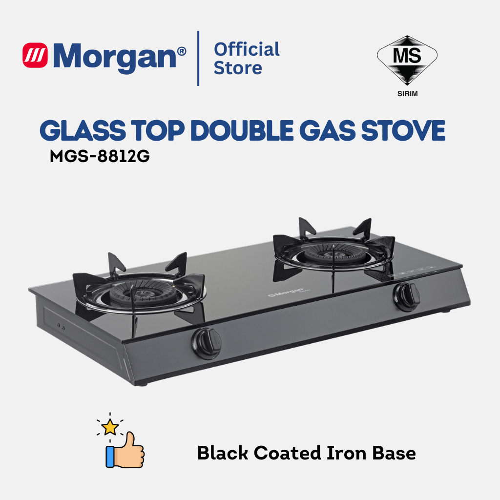 Morgan Gas Stove (115mm x 115mm) MGS-8812G