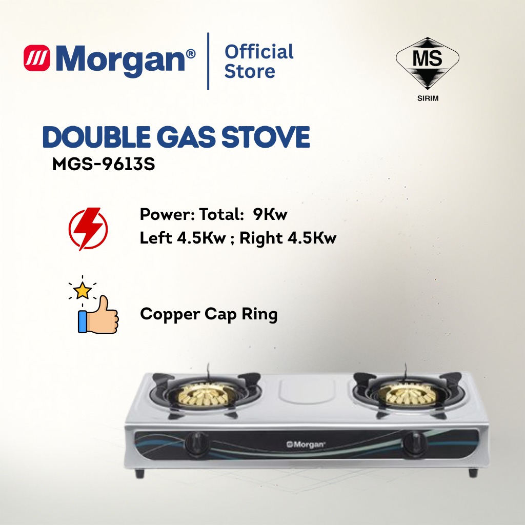 Morgan Gas Stove (125mm x 125mm) MGS-9613S