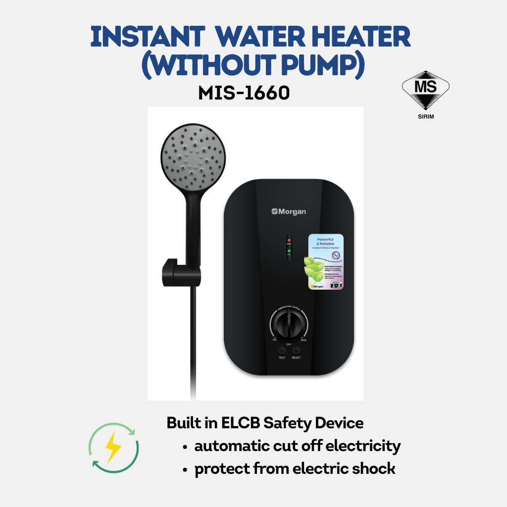 Morgan Instant Water Heater MIS-1660