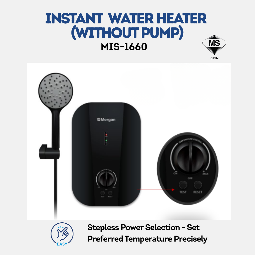 Morgan Instant Water Heater MIS-1660