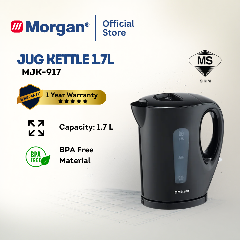 Morgan Jug Kettle (1.7L) MJK-917 | BPA FREE