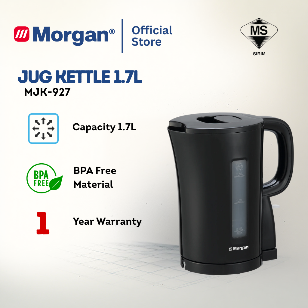 Morgan Jug Kettle Stainless Steel Heating Element (1.7L) MJK-927