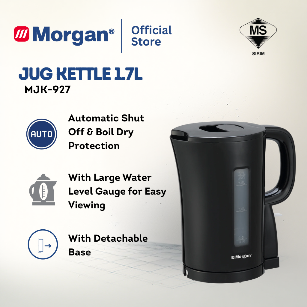 Morgan Jug Kettle Stainless Steel Heating Element (1.7L) MJK-927