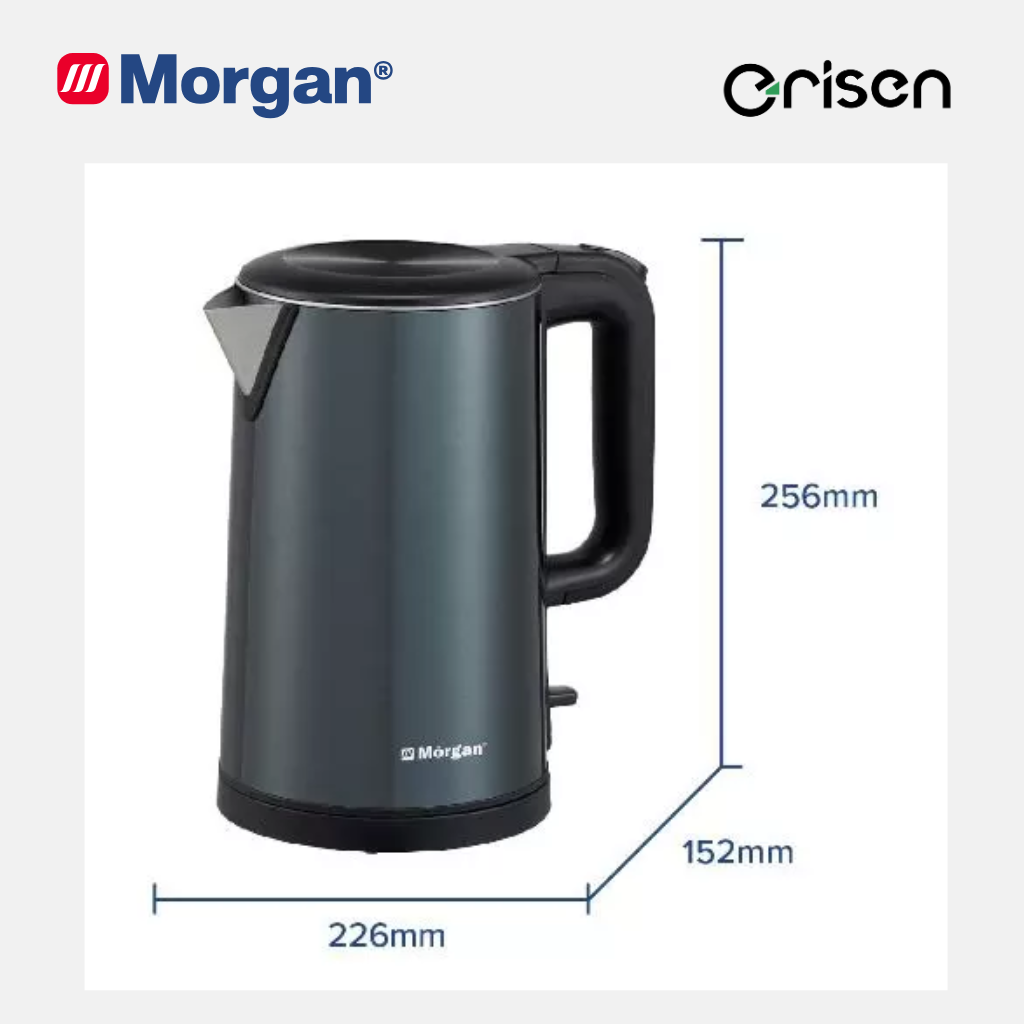 Morgan Double Wall Stainless Steel Jug Kettle (1.8L) MJK-DW8218