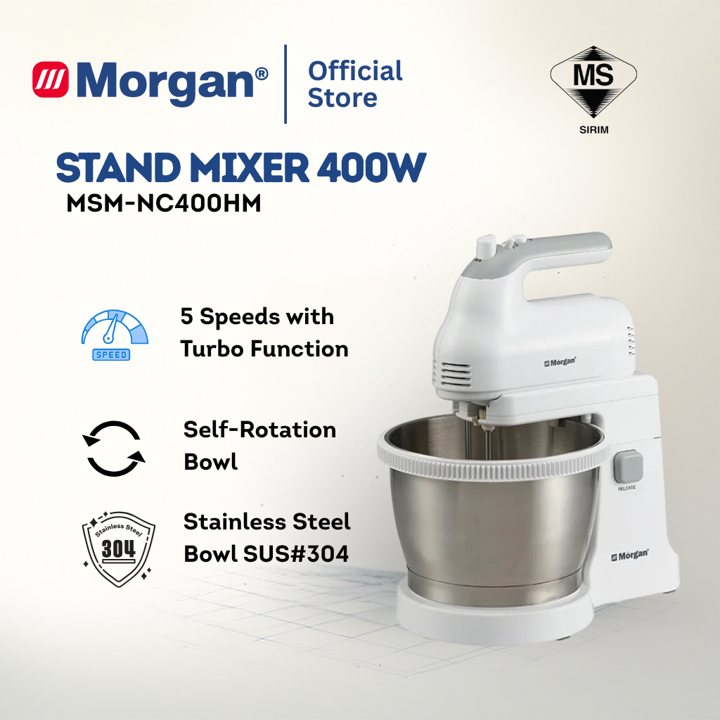 Morgan Stand Mixer (3.5L) MSM-NC400HM