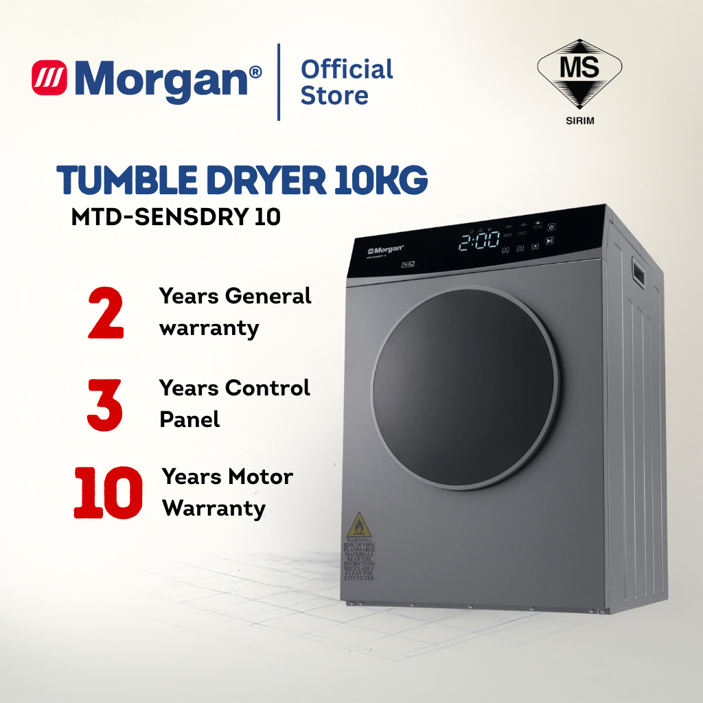 Morgan Clothes Dryer (10kg) MTD-SENSDRY 10