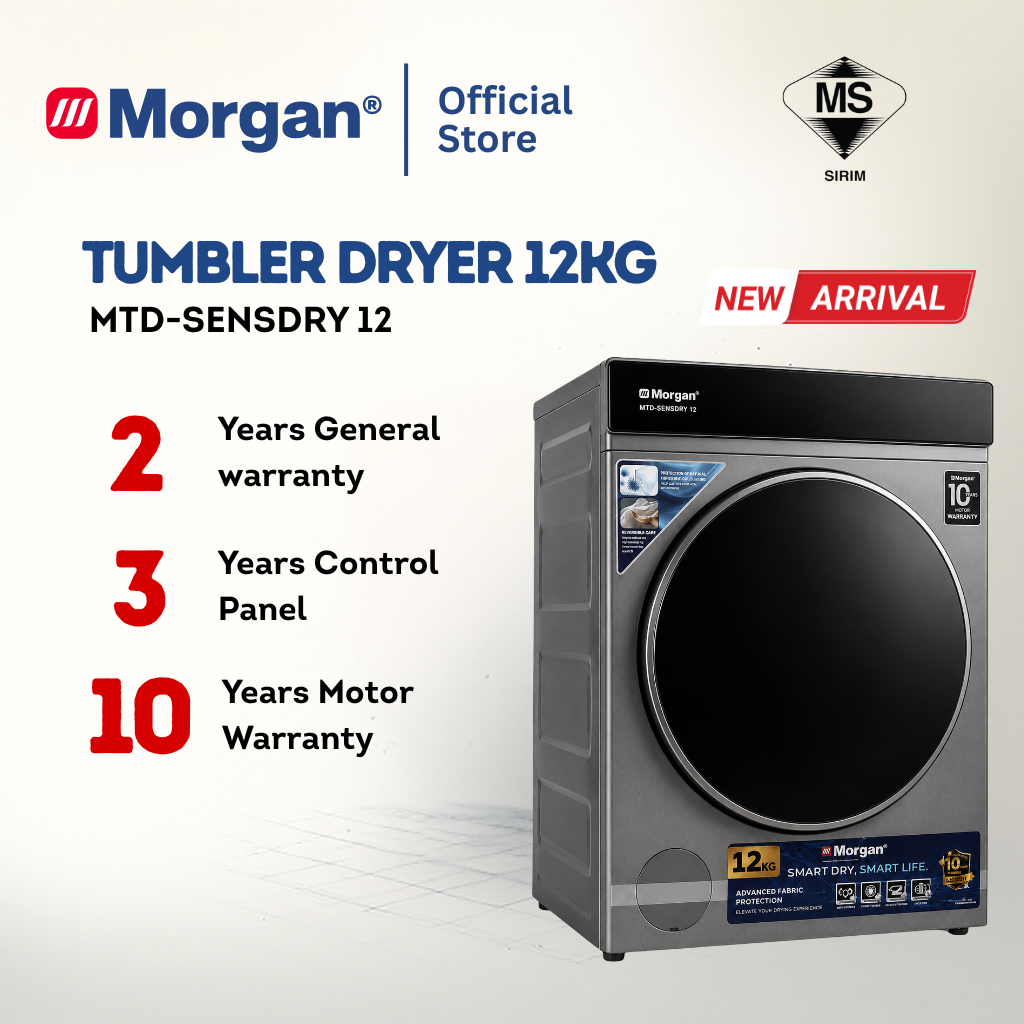 TUMBLER DRYER 12KG MTD-SENSDRY 12