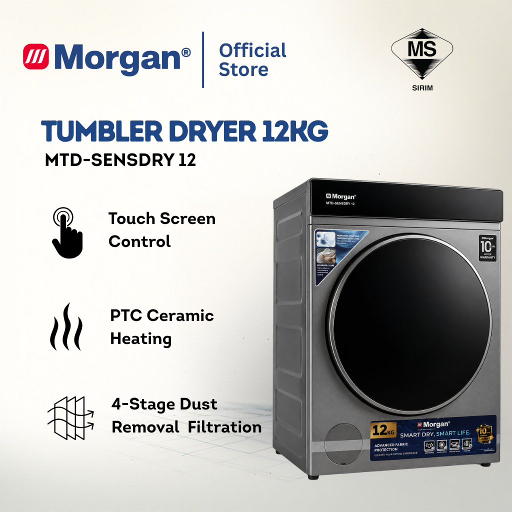TUMBLER DRYER 12KG MTD-SENSDRY 12
