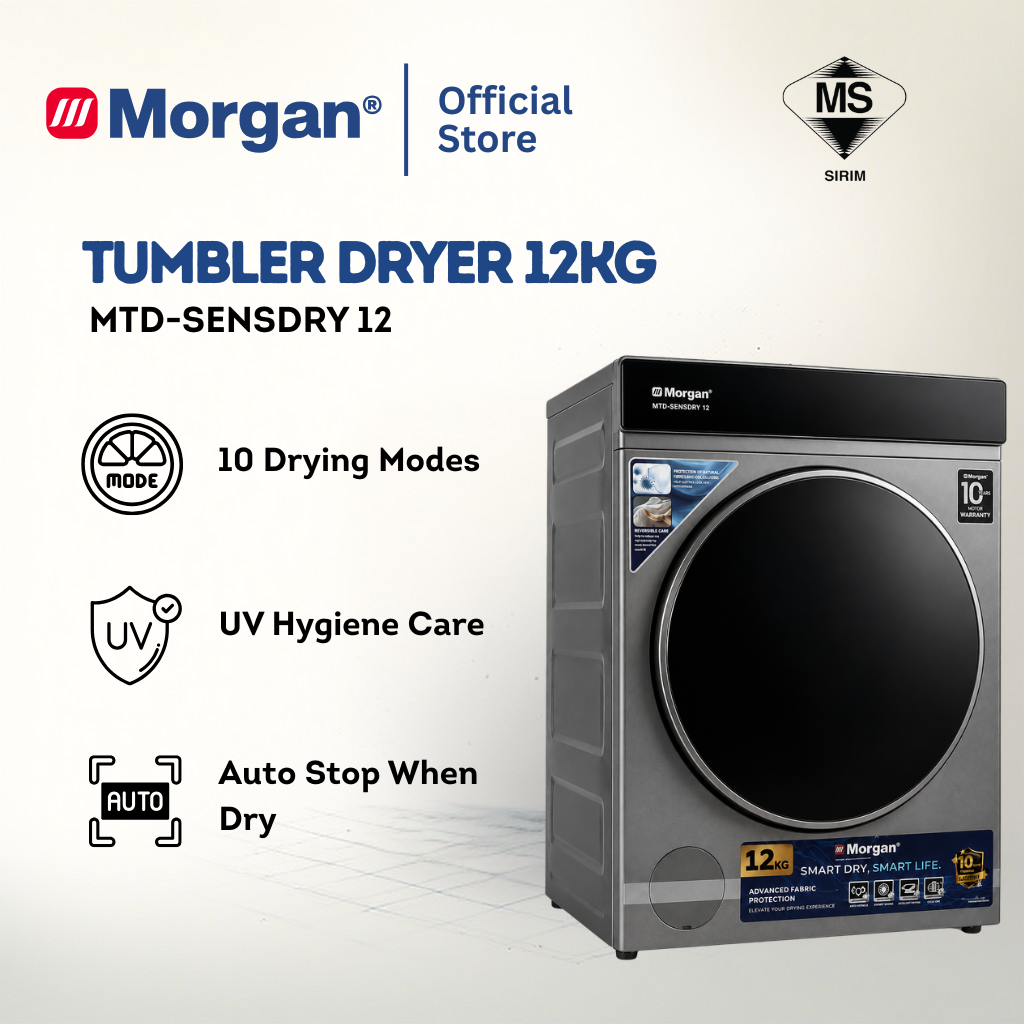 TUMBLER DRYER 12KG MTD-SENSDRY 12