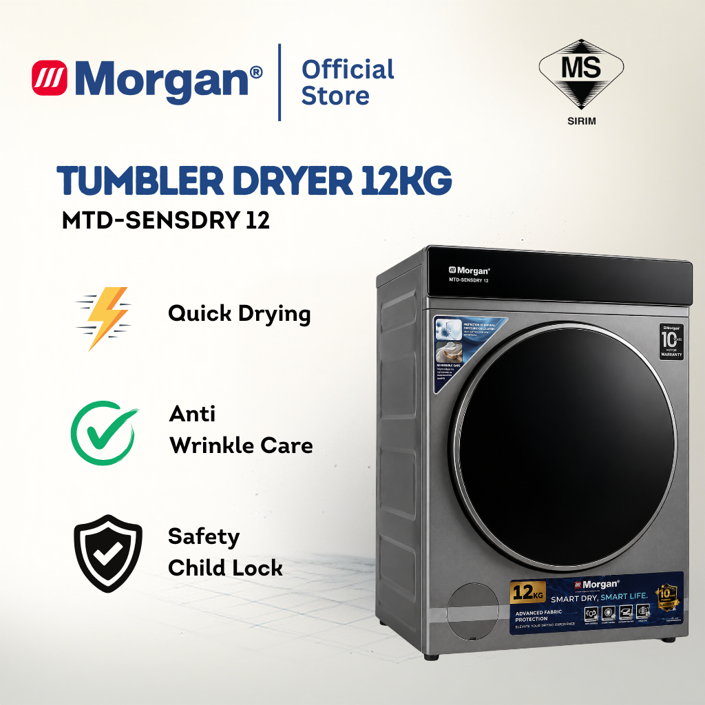 TUMBLER DRYER 12KG MTD-SENSDRY 12